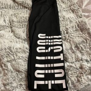 Justice black leggings
